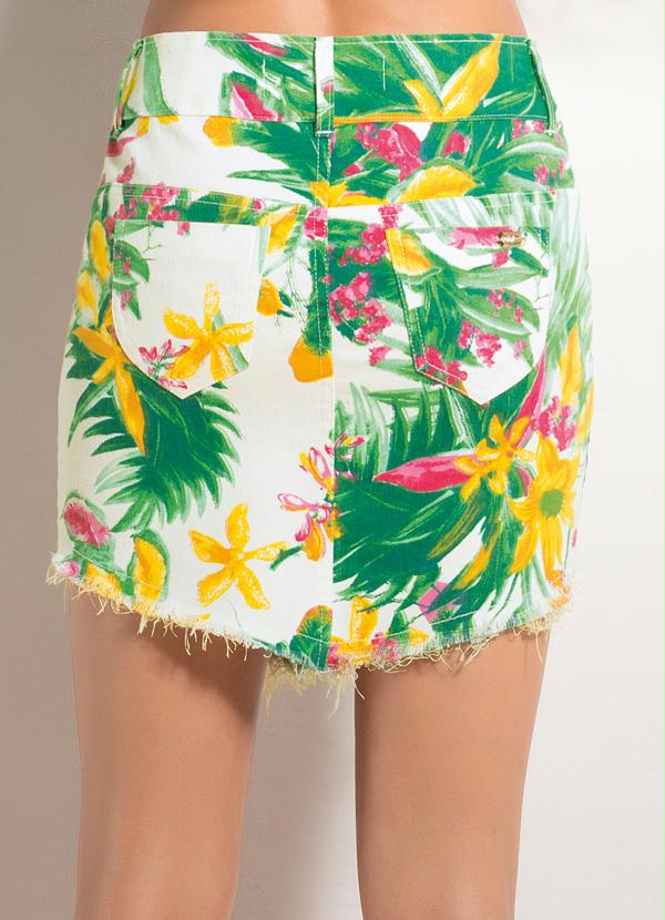 Quintess - Saia Assimétrica Tropical Barra Desfiada 7