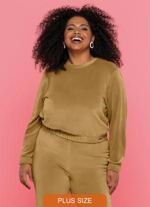 Maelle - Blusão Feminino Adulto Marrom - MAELLE