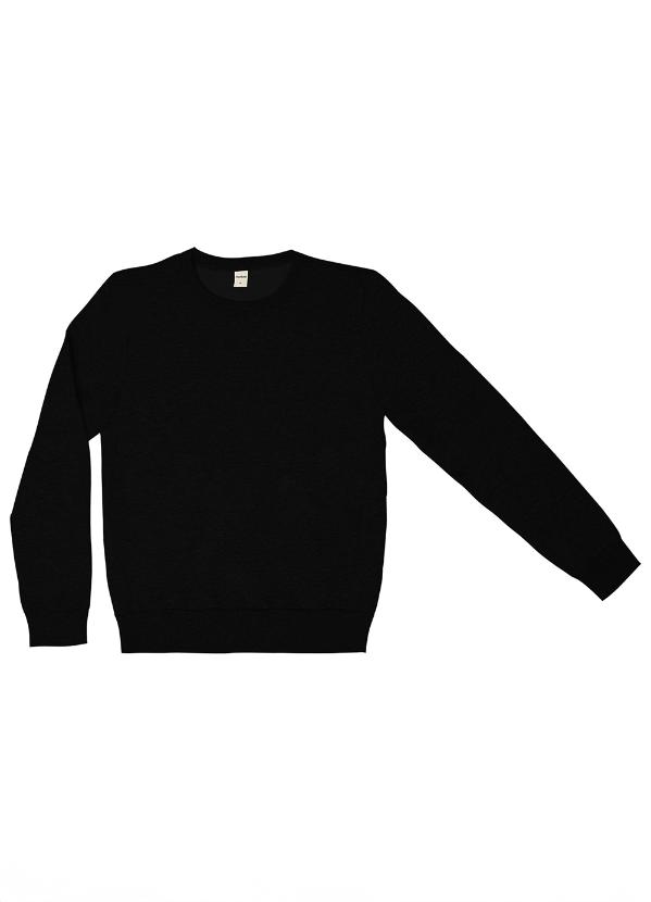 Rovitex - Blusão Feminino Básico de Moletom Preto 4