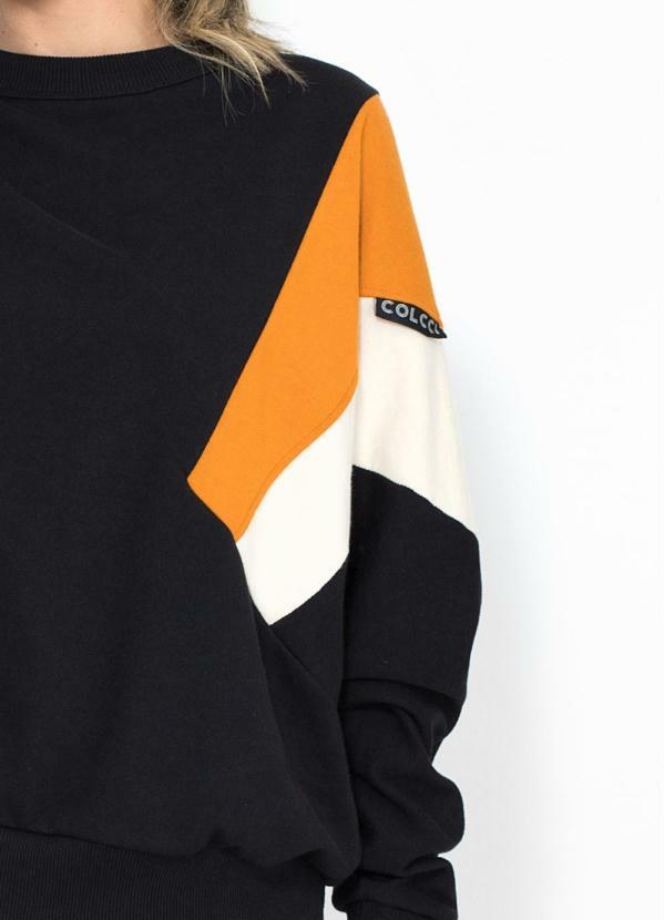 Colcci - Blusão Moletom Preto 6