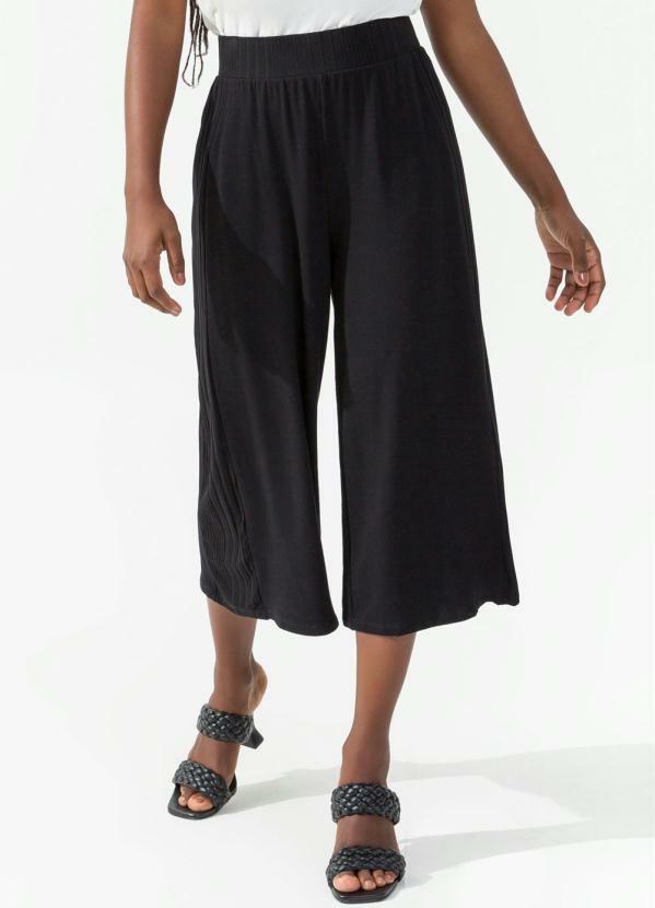 Rovitex - Calça Feminina Pantacourt Preto