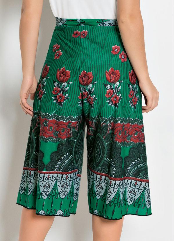 Outlet - Calça Pantacourt Envelope Estampada 2