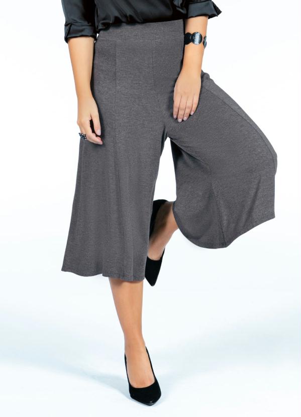 Quintess - Calça Pantacourt Mescla Soltinha