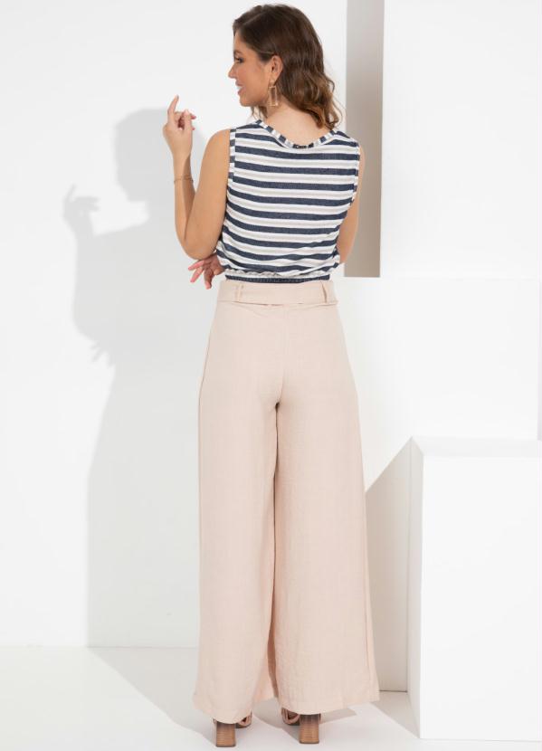 Outlet - Blusa Listrada Sustentável com Elástico na Barra 4