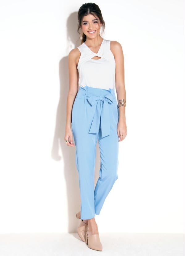 Quintess - Blusa Off White com Torção no Decote 3