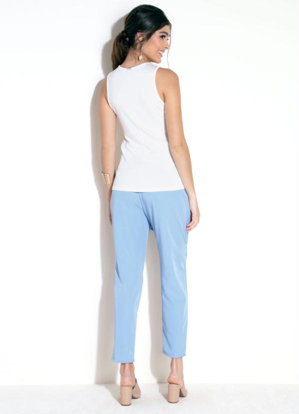 Quintess - Blusa Off White com Torção no Decote 4