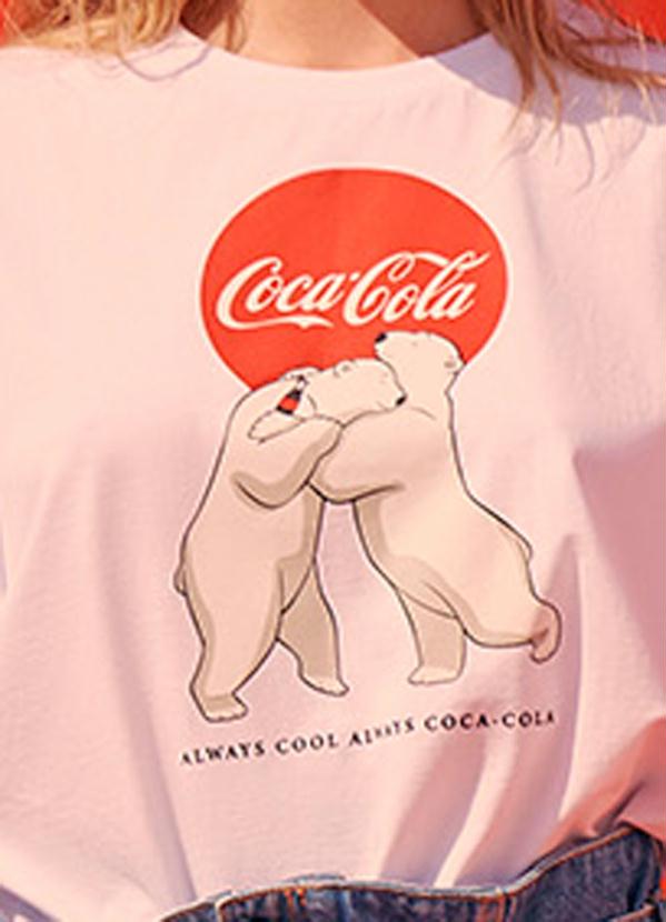 Coca Cola - Camiseta Muscle Tee Malha Estampada Branca 5