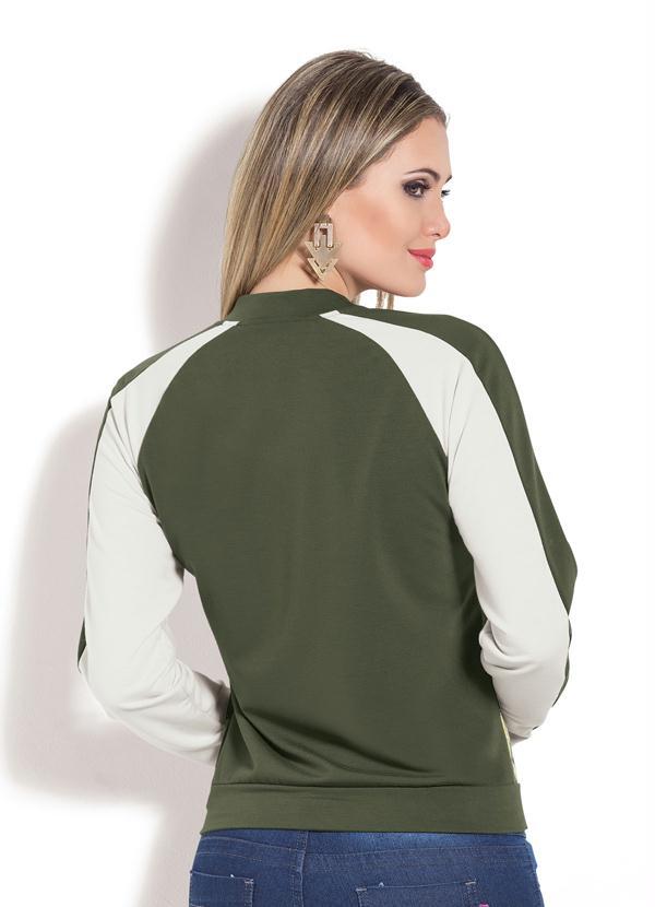Vinculo Basic - Jaqueta Bomber com Estampa Frontal Floral 3