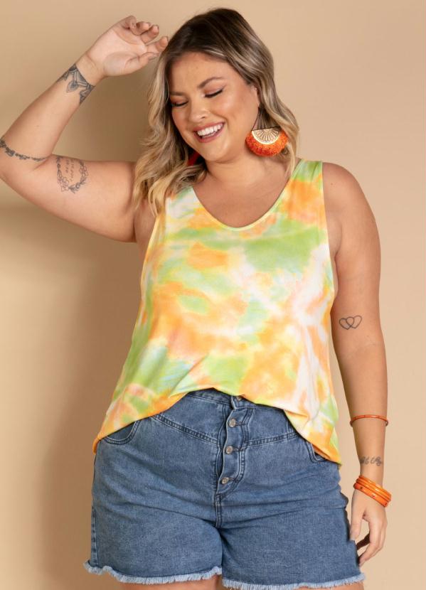 Quintess - Regata Cavada Tie Dye Barra Ampla 5