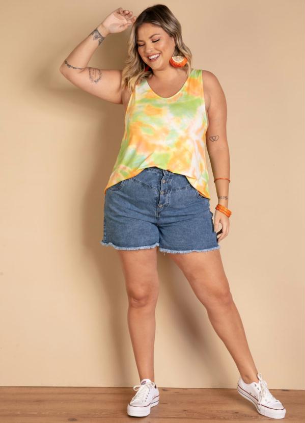 Quintess - Regata Cavada Tie Dye Barra Ampla 7