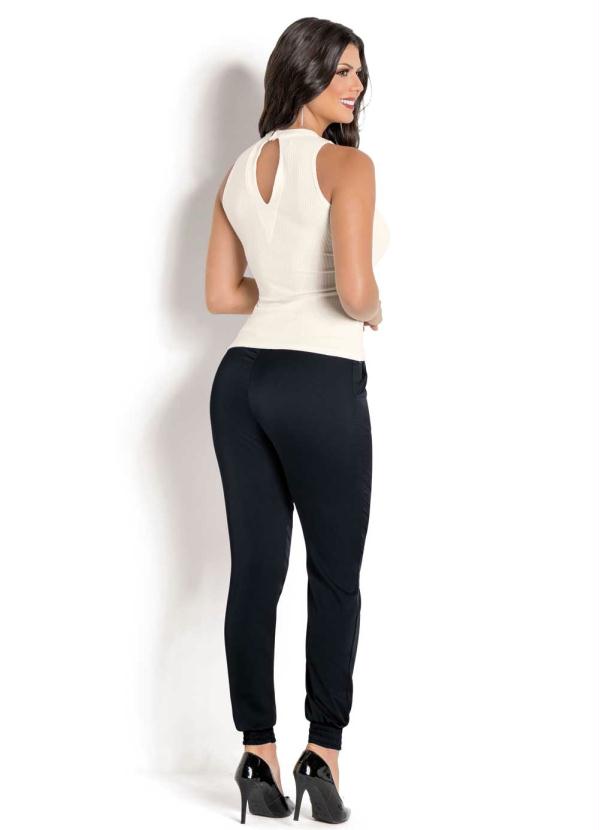 Multimarcas - Regata com Gola e Amarração Lolah Off White 4