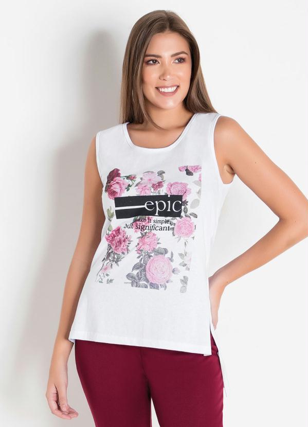 Outlet - Regata Mullet com Fendas Laterais Branca