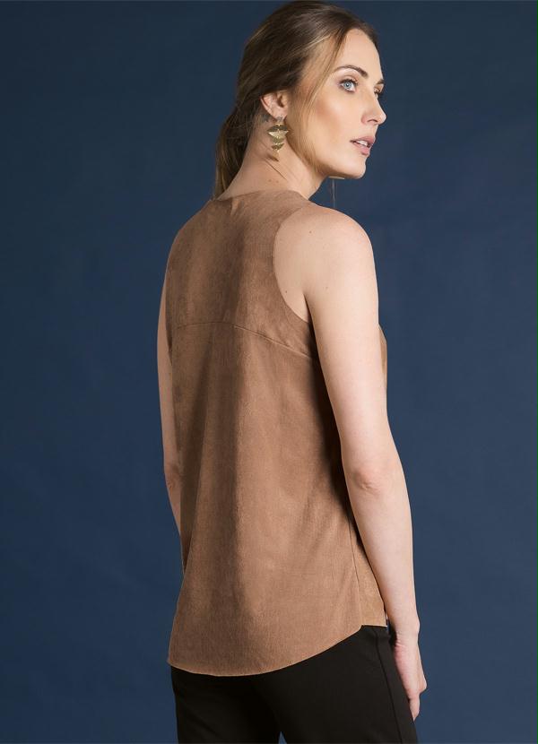 Multimarcas - Regata Mullet em Camurça Caramelo 2