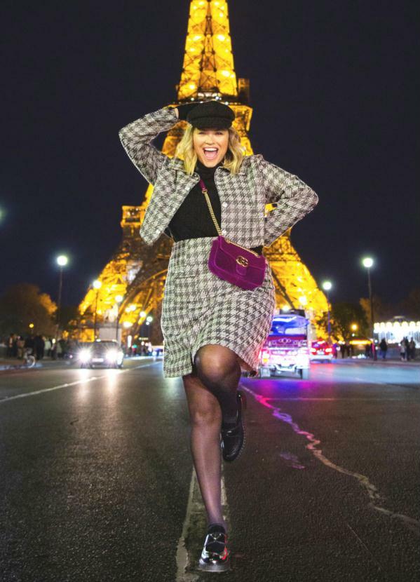 Quintess - Mini Saia Pied de Poule com Fio Metalizado 6