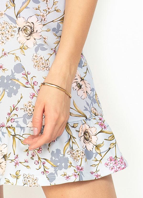 Moda Pop - Saia Floral com Babado na Barra 3