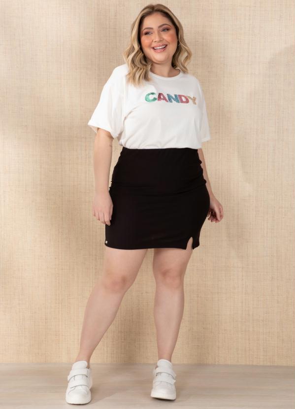 Outlet - Saia Preta com Fenda 2