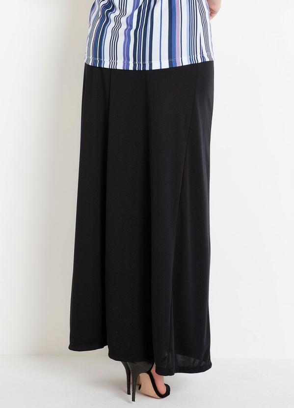 Outlet - Saia com Fenda e Amarração Frente Preta 2