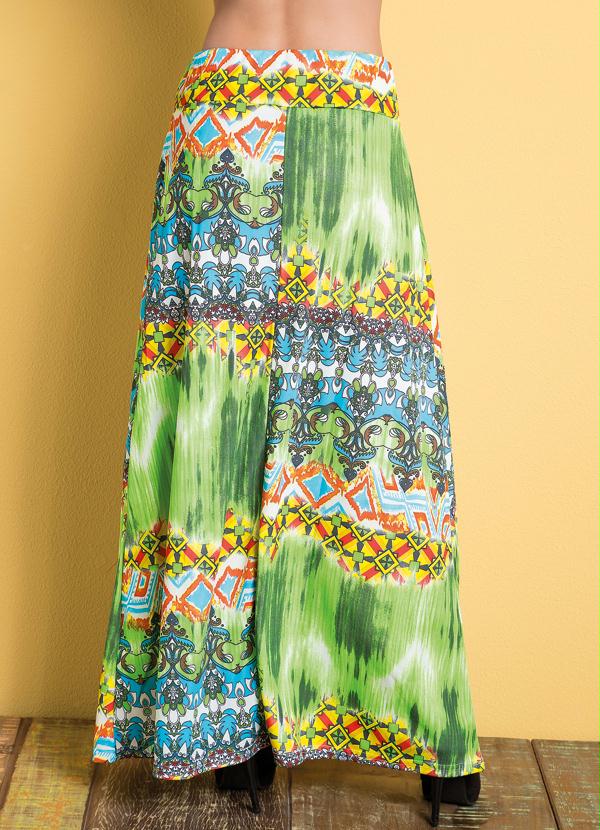 Outlet - Saia Longa Estampa Tribal 2