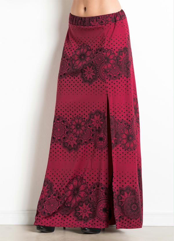 Outlet - Saia Longa Mandala com Fenda na Lateral 5