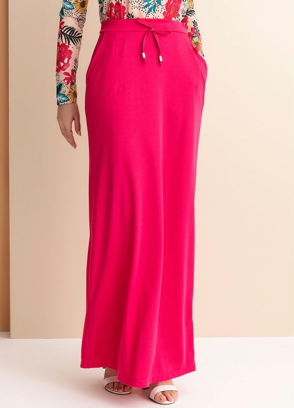 Rosalie - Saia Rosa com Bolso