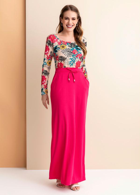 Rosalie - Saia Rosa com Bolso 3