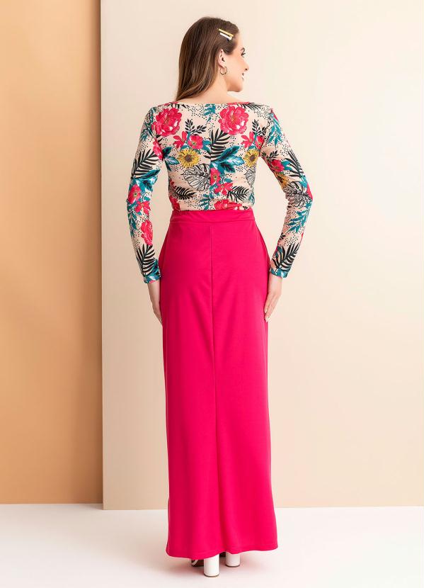 Rosalie - Saia Rosa com Bolso 4