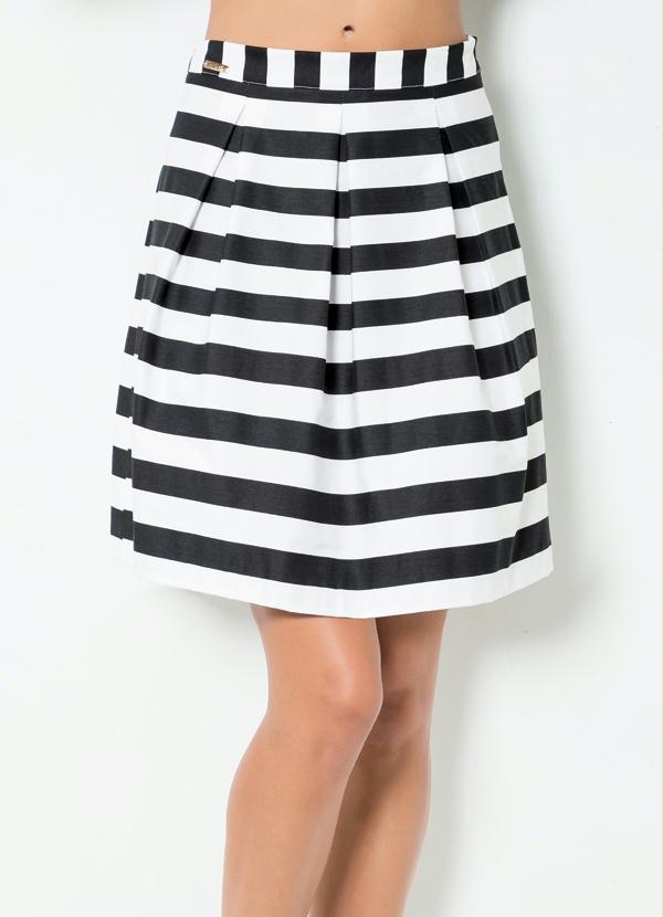 Multimarcas - Saia Listrada Mink Evasê 5