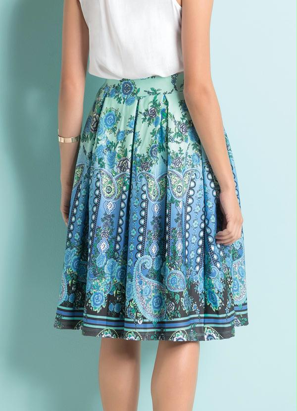 Quintess - Saia Midi Mix Floral Paisley 2