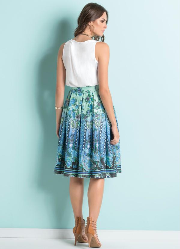 Quintess - Saia Midi Mix Floral Paisley 4