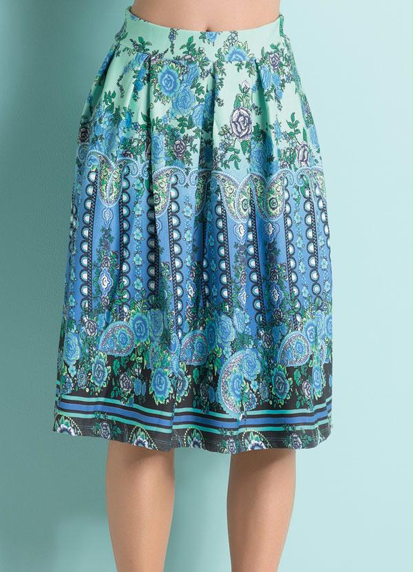 Quintess - Saia Midi Mix Floral Paisley 5