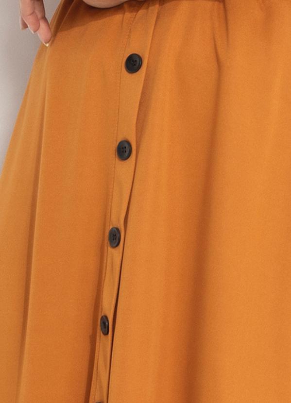 Rosalie - Saia Caramelo com Botões 6