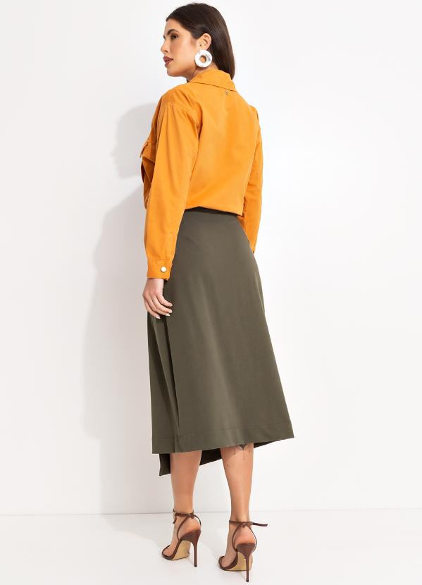 Mob - Saia Cargo Malha Transpassado Verde 4