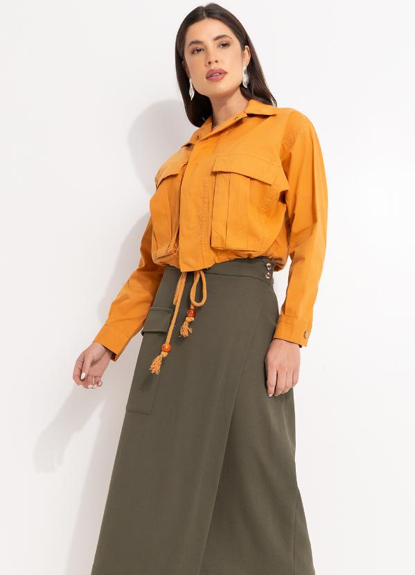 Mob - Saia Cargo Malha Transpassado Verde 7