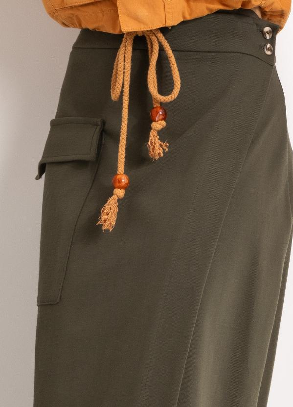 Mob - Saia Cargo Malha Transpassado Verde 8