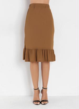 Rosalie - Saia com Forro Caramelo - ROSALIE