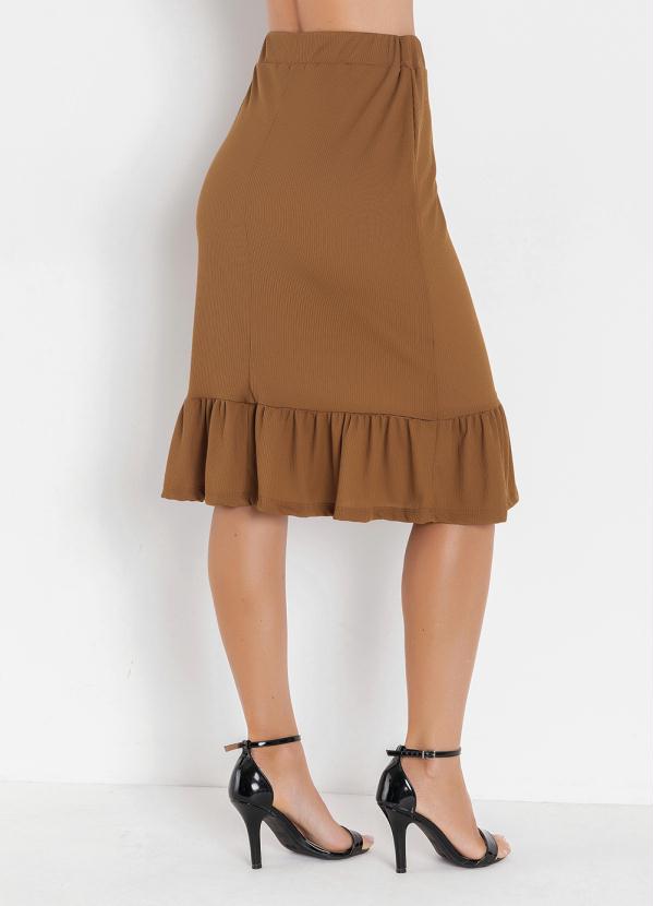 Rosalie - Saia com Forro Caramelo 2