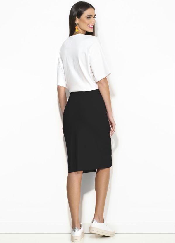 Colcci - Saia Midi Preta 4