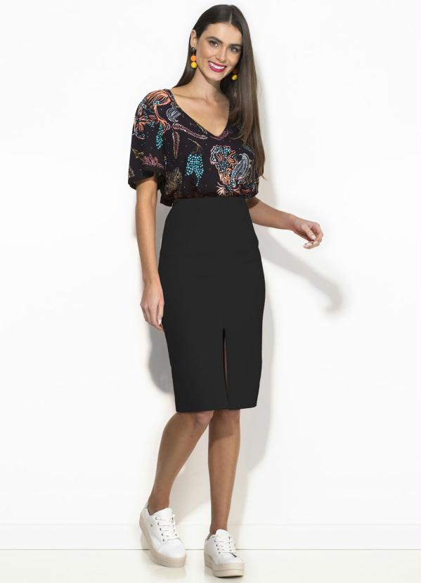 Colcci - Saia Midi Preta 6