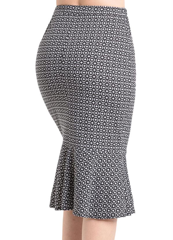 Outlet - Saia Peplum Estampada Moda Evangélica 7