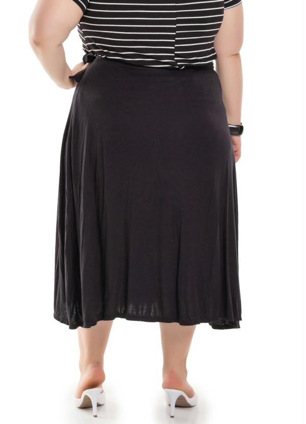 Miss Masy Plus - Saia Plus Size Lisa Preto 2