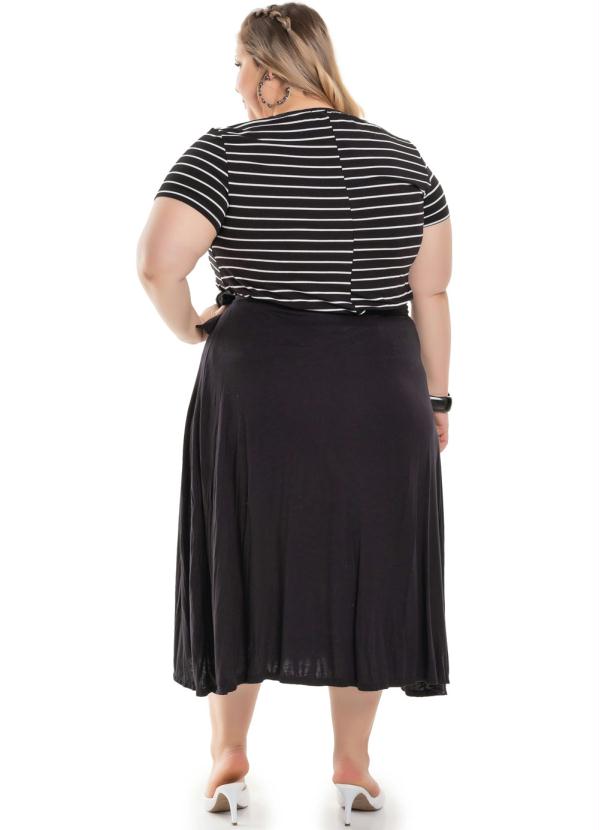 Miss Masy Plus - Saia Plus Size Lisa Preto 4
