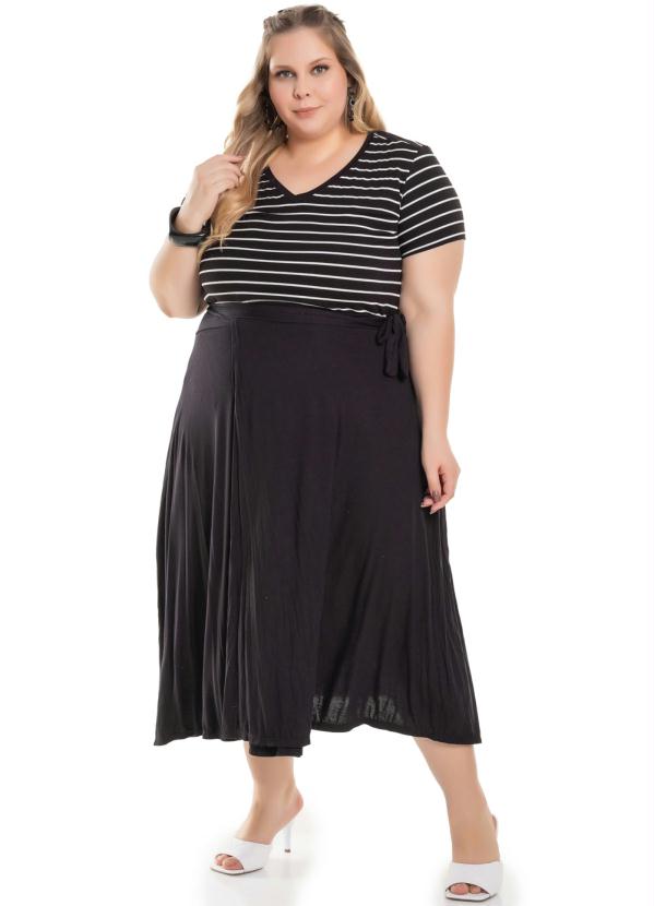 Miss Masy Plus - Saia Plus Size Lisa Preto 5