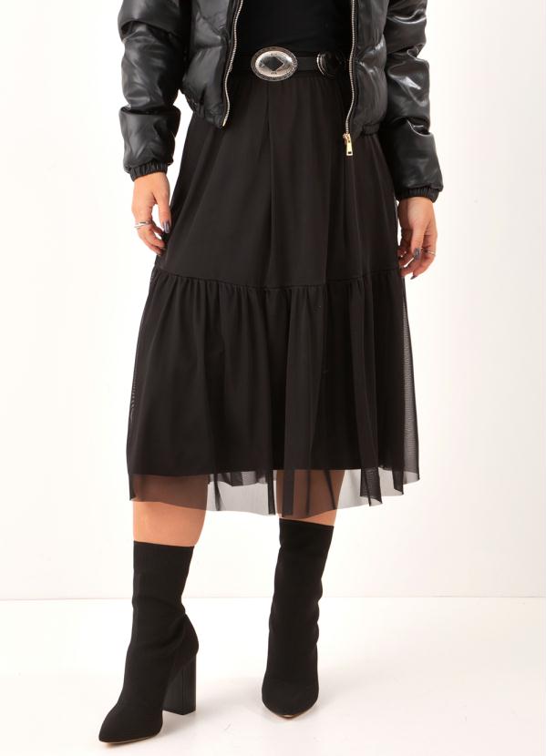 Quintess - Saia Preta em Tule 3