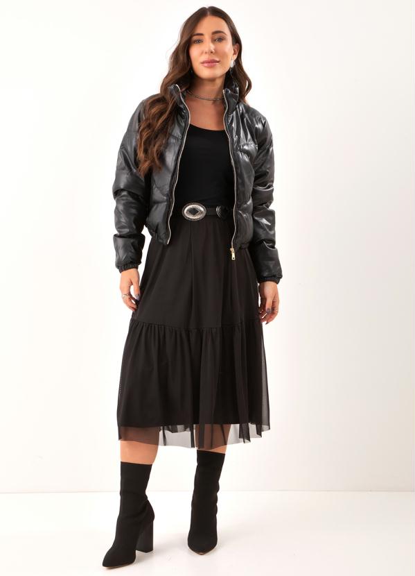 Quintess - Saia Preta em Tule 4