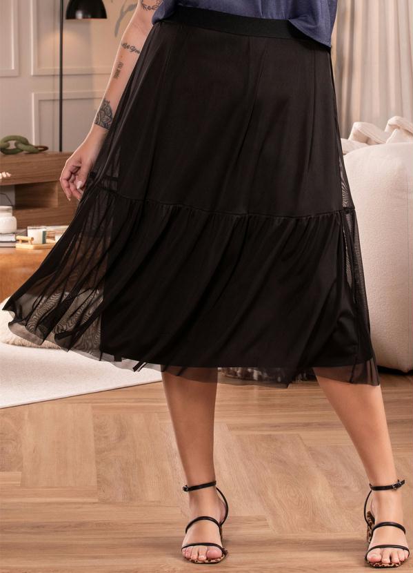 Quintess - Saia Preta em Tule 8