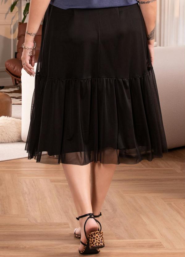 Quintess - Saia Preta em Tule 9