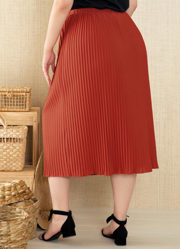 Quintess - Saia Telha Plissada Midi 3