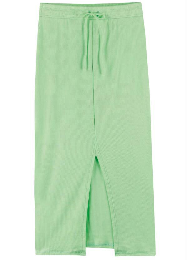 Enfim - Saia Verde Água Mídi em Ribana 3