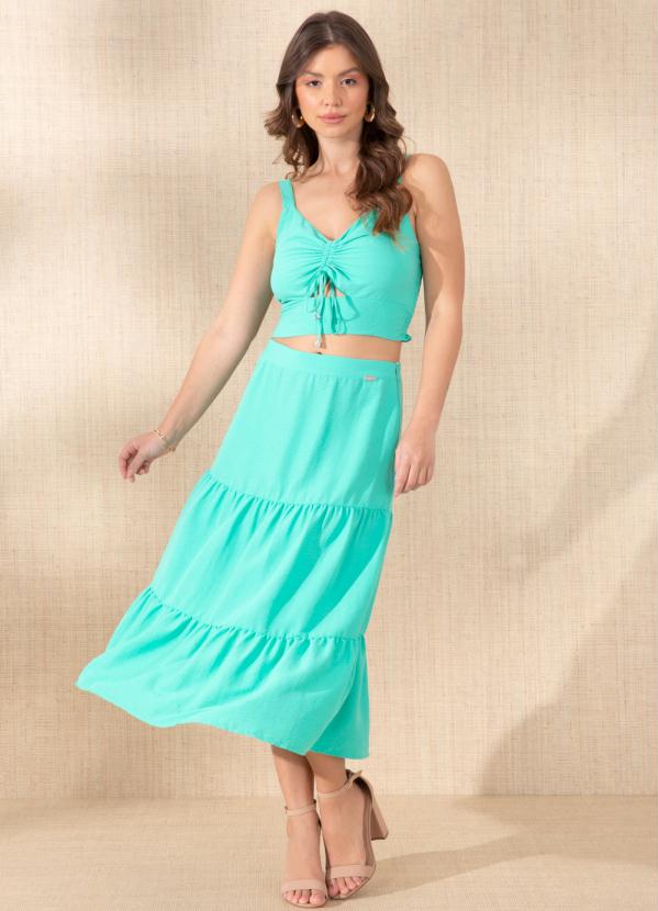 Quintess - Saia Verde em Camadas 3