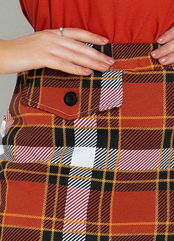 Rosalie - Saia Xadrez com Bolso 3